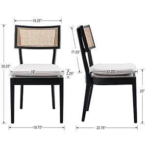 Zhenghaorattandiningchairssetof6farmhousediningroomchairswithcanebackfrenchcountryaccentchairupholsteredwoodchairsforkitchenrestaurantblack  Urban Country Home Decor Zhenghao rattan dining chairs set of 6 farmhouse dining room chairs with cane back french country accent chair upholstered wood chairs for kitchenrestaurant black  urban country home decor