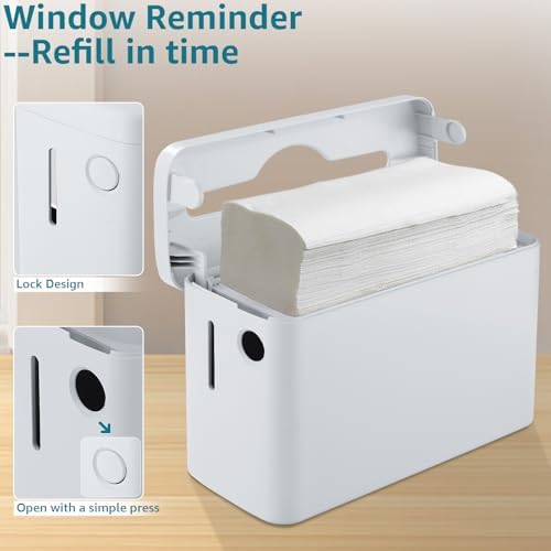 Modunful Countertop Paper Towel Dispenser White