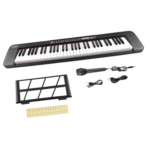 Piano Électronique 61 Touches Clavier Éclairé Multifonctionnel Piano Numérique Avec Support De Partition Musicale/microphone Pour Débutants - Les Beatles, Paul McCartney, John Lennon, RIngo Starr, George Harrison Piano Électronique 61 Touches Clavier Éclairé Multifonctionnel Piano Numérique Avec Support De Partition Musicale/microphone Pour Débutants