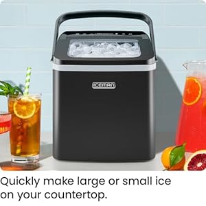   Iceman-Dual-Size-Ice-Maker-Countertop-Portable-Ice-Machine-Large-and-Small-Ice-Machine-Maker-with-Self-Cleaning-9-Cubes-in-7-Mins-22lbs24hrs-for-Home-Kitchen-Office-Party-Ice-Scoop-Included