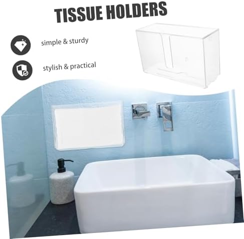 SOLUSTRE Touchless Bathroom Napkin Holder - High Capacity Kitchen Organizer