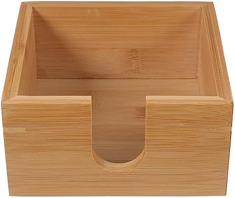 Bamboo Napkin Holder Elegant Kitchen Napkin Dispenser for Home and Office