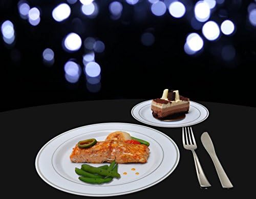 Precisely Plastic Fancy Disposable Flatware Set 100 Forks 100 Knives