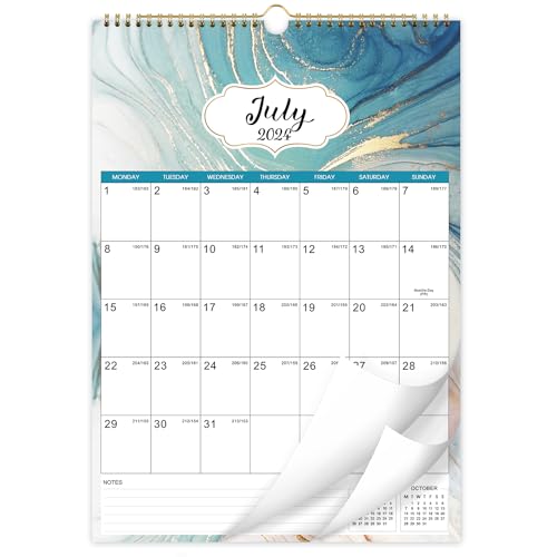 Calendar 2024/25 - Wall Calendar 2024-2025 UK from Jul. 2024 to Dec. 2025, 18 Month Calendar July 2024-2025 with with Julian Dates, Perfect for Planning and Organizing Your Home and Office