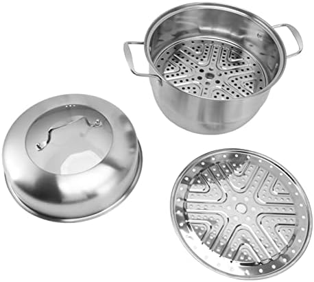 Oreilt Stainless Steel Steamer Pot Perfect for Mixing and Cooking