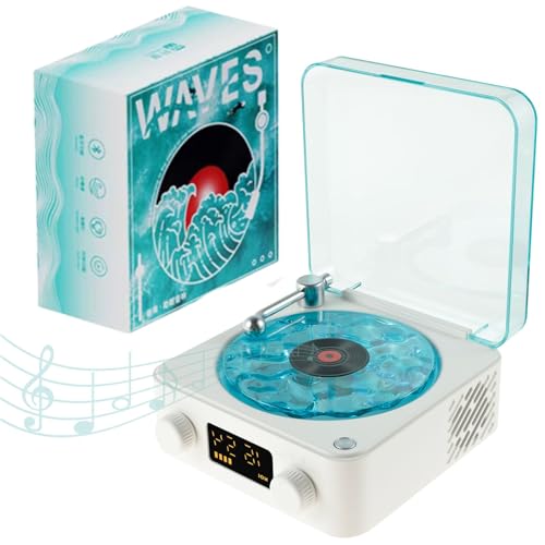 Lecteur Vinyle Bluetooth – Tourne Disque Bluetooth – avec Lumineuse et Heure – 4 Modes Soutien TF AUX – USB 1500mAh 10M – Style Marin Haut-Parleur Bluetooth – Cadeaux Décoration (Bleu) - Les Beatles, Paul McCartney, John Lennon, RIngo Starr, George Harrison Lecteur Vinyle Bluetooth - Tourne Disque Bluetooth - avec Lumineuse et Heure - 4 Modes Soutien TF AUX - USB 1500mAh 10M - Style Marin Haut-Parleur Bluetooth - Cadeaux Décoration (Bleu)