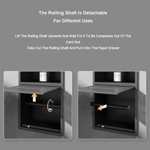 Space-Saving Stainless Steel Towel Dispenser with Open Shelf for Commercial Use