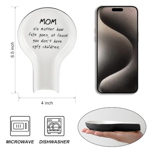 Spoon Rest - Gifts for Mom Spoon Rest for Stove Top for Cooking Spoons Spatula Kitchen Decor Mothers Day Gifts for Mom with Gift Box Ready - Image 3