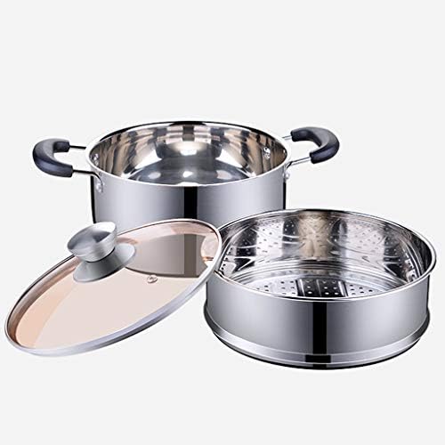 Steamer stainless steel twolayer pot home kitchen