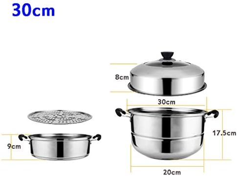 Stainless Steel Steamer Pot with Anti-Scalding Handles