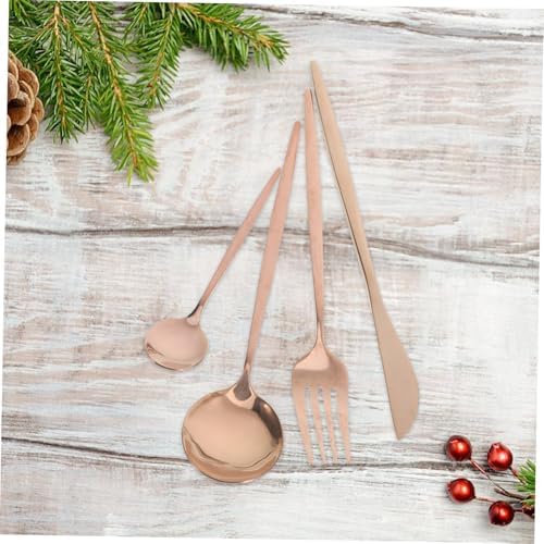 Stylish Gold Spoons Fork Set for Parties Events