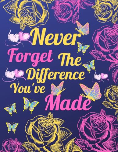 Teacher Gift: Lined Notebook ~ Never Forget ...: Great End of Year Gift for Teachers | Retirement & Appreciation - Thank You for Helping Me