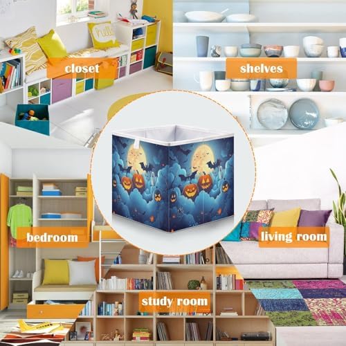 Senya Large Collapsible Storage Basket for Home Office Bedroom
