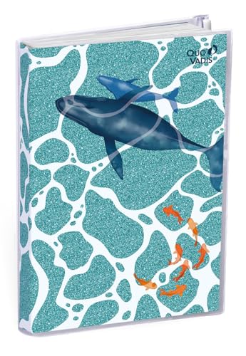 Quo Vadis -Agenda année scolaire - 2024-2025 - Eurotextagenda - Journalier - Multilingue - My Agenda - Bleu - 12 mois de août à juillet - 12x17 cm - Papier Clairefontaine blanc - Fabrication française