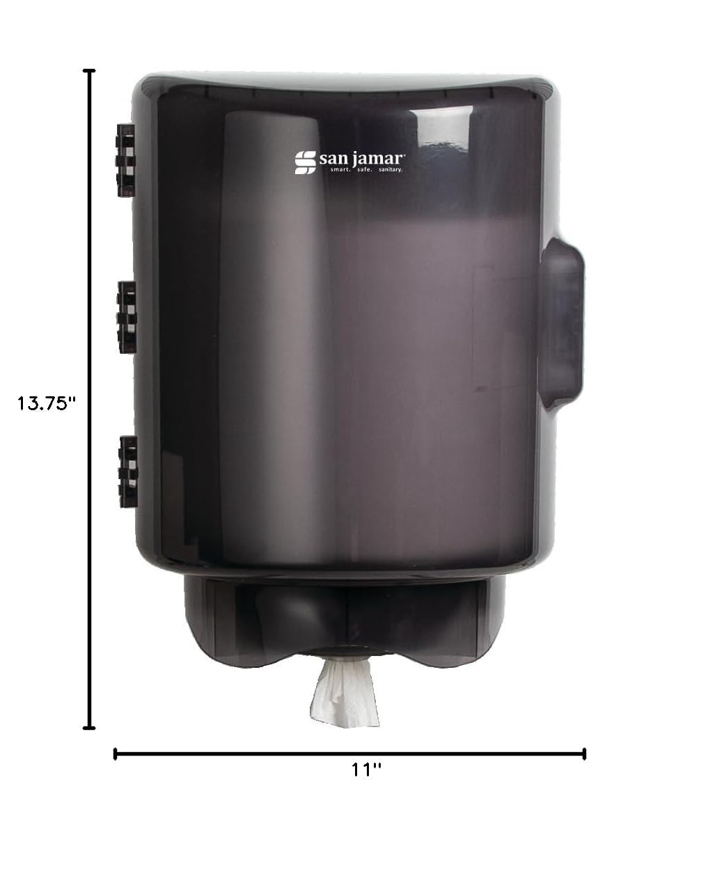 San Jamar Paper Towel Dispenser Black 1325 x 1075 x 1025 Inches