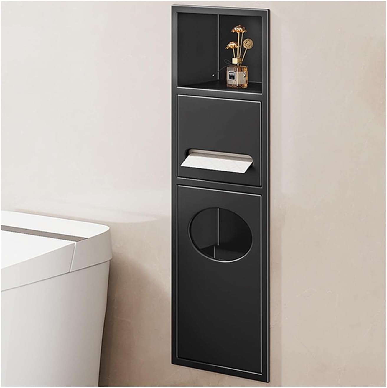 Space-Saving Wall-Mounted Restroom Towel Dispenser