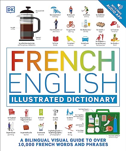 French English Illustrated Dictionary: A Bilingual Visual Guide to Over 10,000 French Words and Phrases