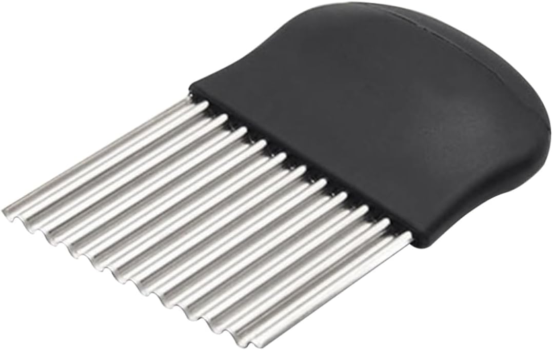 Stainless Steel Wave Potato Slicer for Easy Fun Cooking