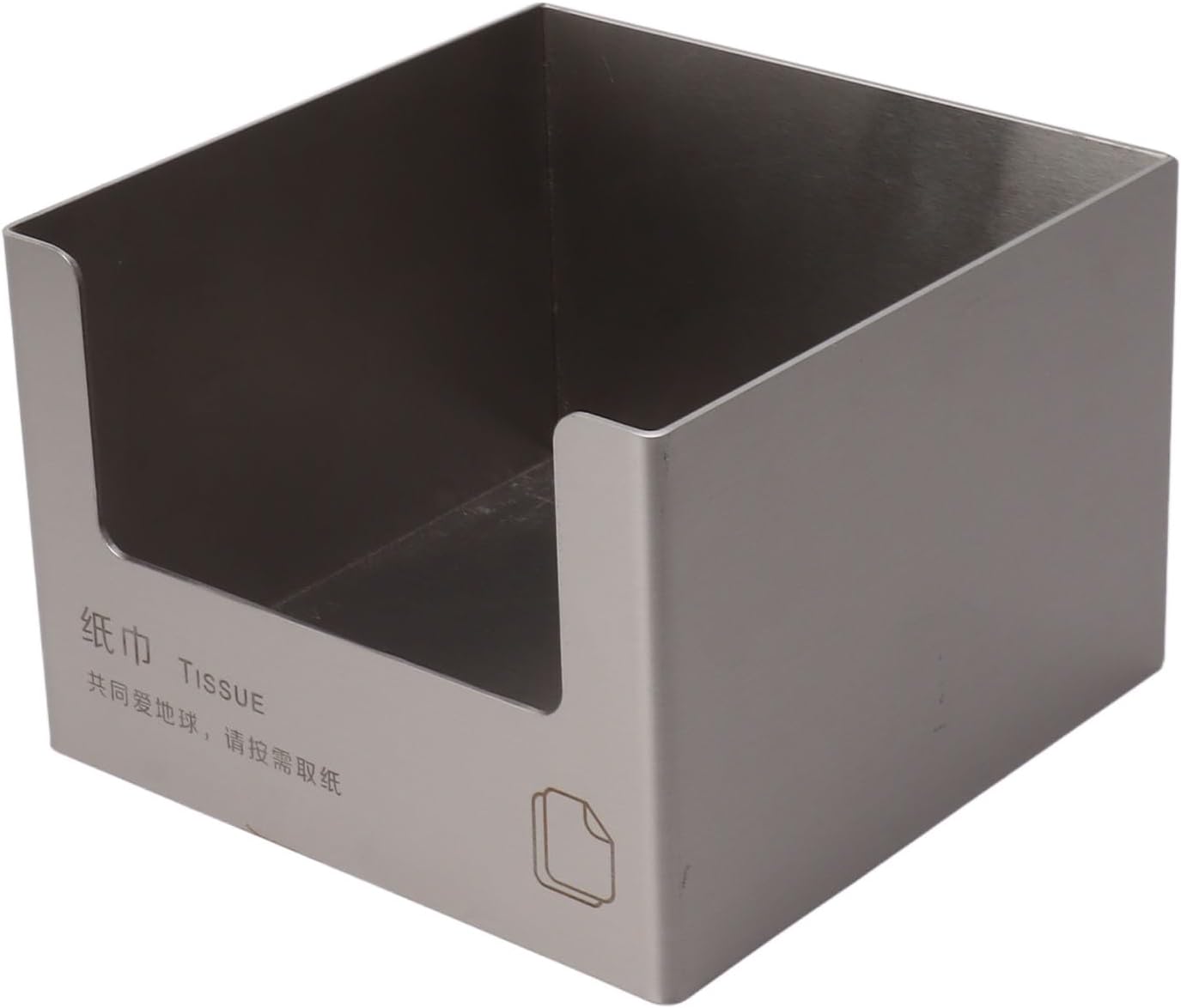 Modern Stainless Steel Square Napkin Holder for Kitchen Bathroom