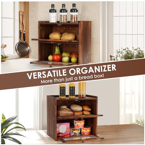 Sunhoo-Bread-Box-for-Kitchen-Countertop-Wooden-Bread-Storage-Container-Bin-2-Layer-Breadbox-Holder-Large-Capacity-Keeper-Vintage-Farmhouse-Food-Organizer-Pantry-Shelf-Acrylic-Window-Brown Sunhoo Bread Box for Kitchen Countertop Wooden Bread Storage Container Bin 2 Layer Breadbox Holder Large Capacity Keeper Vintage Farmhouse Food Organizer Pantry Shelf Acrylic Window Brown