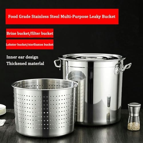 Stainless Steel 45 qt Steamer Pot Boiling Deep-Frying and Cooking Made Easy