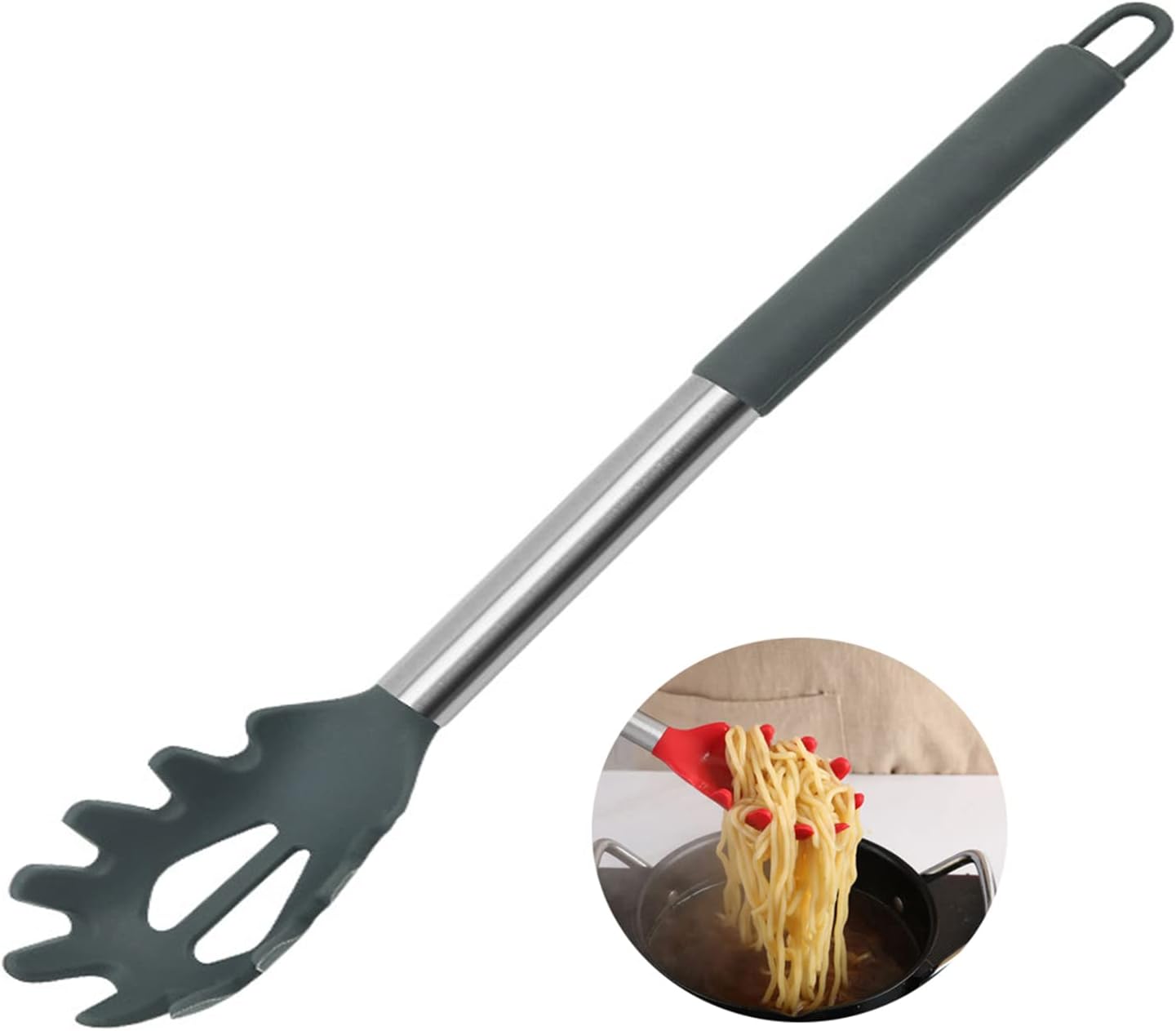 Silicone Pasta ForkHigh Heat Resistance480FComfortable Design