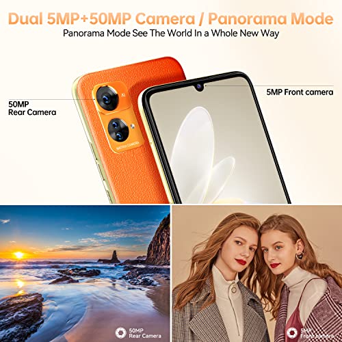 OUKITEL Smartphone Ohne Vertrag C33 Android 13 Handy Günstig, 256GB Smartphone (2TB Erweiterbar) 4G Handy 6.8 Zoll Großes Display, 50MP Kamera Face ID/Fingerabdruck/Dreifache SIM/GPS – Bild 7
