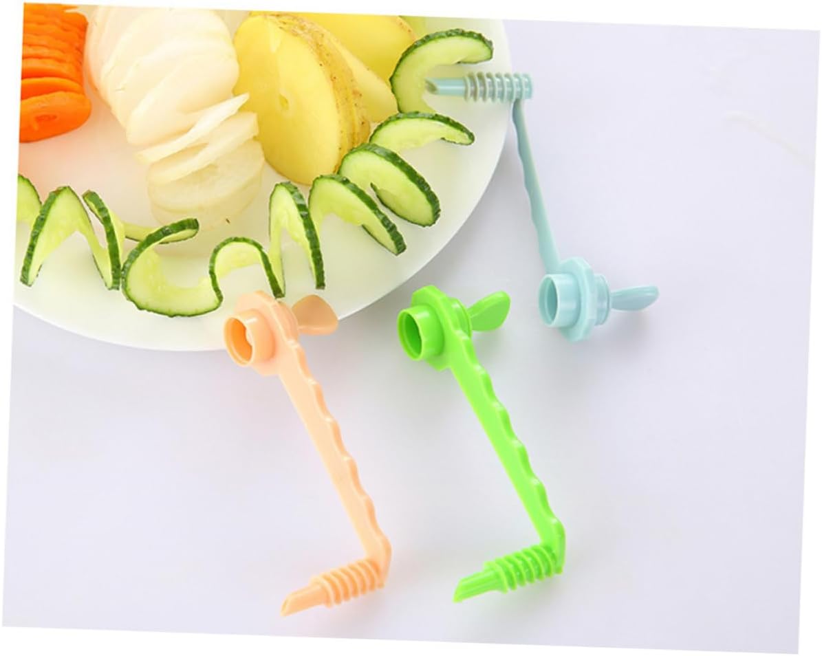 FStyle Pink Potato Carrot Spiral Slicer Easy Kitchen Tool for Cutting
