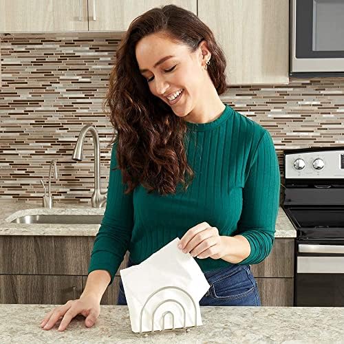 Stylish Napkin Holder with Satin Nickel Design