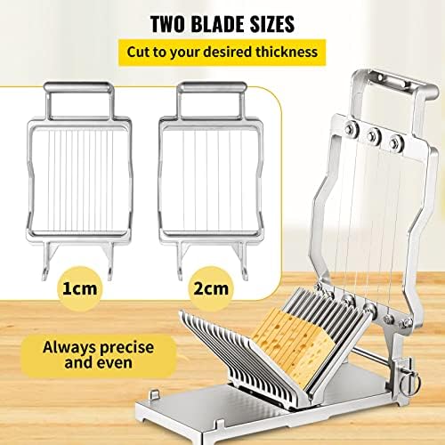 Stylish 304 Stainless Steel Cheese Slicer with Replacement Wire Cutters