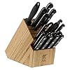 Zwilling twin gourmet classic 18 pc knife block set stamped german stainless steel 3 rivet handle no stain blades includes kitchen shears and honing steel made in spain  urban country home decor