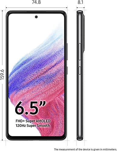Samsung Galaxy A53 5G Enterprise Edition, 6,5 Zoll Android Smartphone, 128 GB, 5.000 mAh Akku, Business Handy, Smartphone ohne Vertrag, Awesome Black – Bild 4