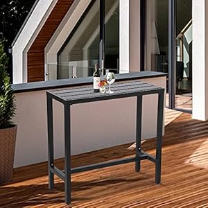   Outdoor-Bar-Table-Patio-Counter-Height-Bar-Table-47-Rectangle-Bar-Table-for-Patio-Garden-Yard-Balcony-Poolside-Black-47inch-Length