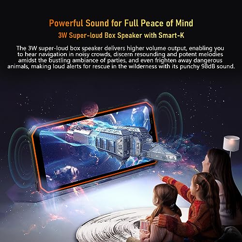 Blackview Outdoor Handy Ohne Vertrag BV6200 PRO, 13000mAh Akku, 8GB+128GB(1TB Erweiterung), 6,56'' HD+, ArcSoft® 13MP+8MP, Android 13 DUAL SIM IP68 MIL-STD-810H Wasserdichtes Smartphone,Schwarz – Bild 4