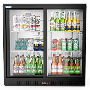 KoolMore BC-2DSL-BK Commercial-refrigerators, Double Sliding Door, Black, 7.4 cubic feet KoolMore BC 2DSL BK Commercial refrigerators Double Sliding Door Black 74 cubic feet