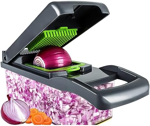 FIRAWER Professional Square Blade Stainless Steel Vegetable Chopper