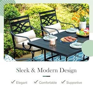 Sophiaandwilliamoutdoorpatiodiningsetfor6outdoortableandchairsremovableseatcushions4fixedchairs2swivelpatiodiningchairs59blackpatiodiningtable Urban Country Home Decor Sophia and william outdoor patio dining set for 6 outdoor table and chairs removable seat cushions 4 fixed chairs 2 swivel patio dining chairs 59 black patio dining table urban country home decor
