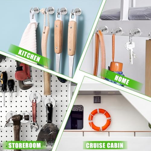 MIKEDE Magnetic Hooks 40lbs for Refrigerators
