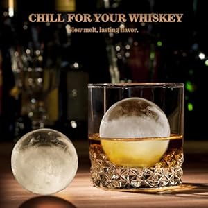   Whiskey-Ice-Ball-Maker-with-Lid-and-Bin-19-Round-Iced-Cube-Trays-for-Freezer-Large-Sphere-Whisky-Ices-Cubes-Tray-Circle-with-Bucket-Tong-for-Cocktail-Bourbon-Brandy-Scotch