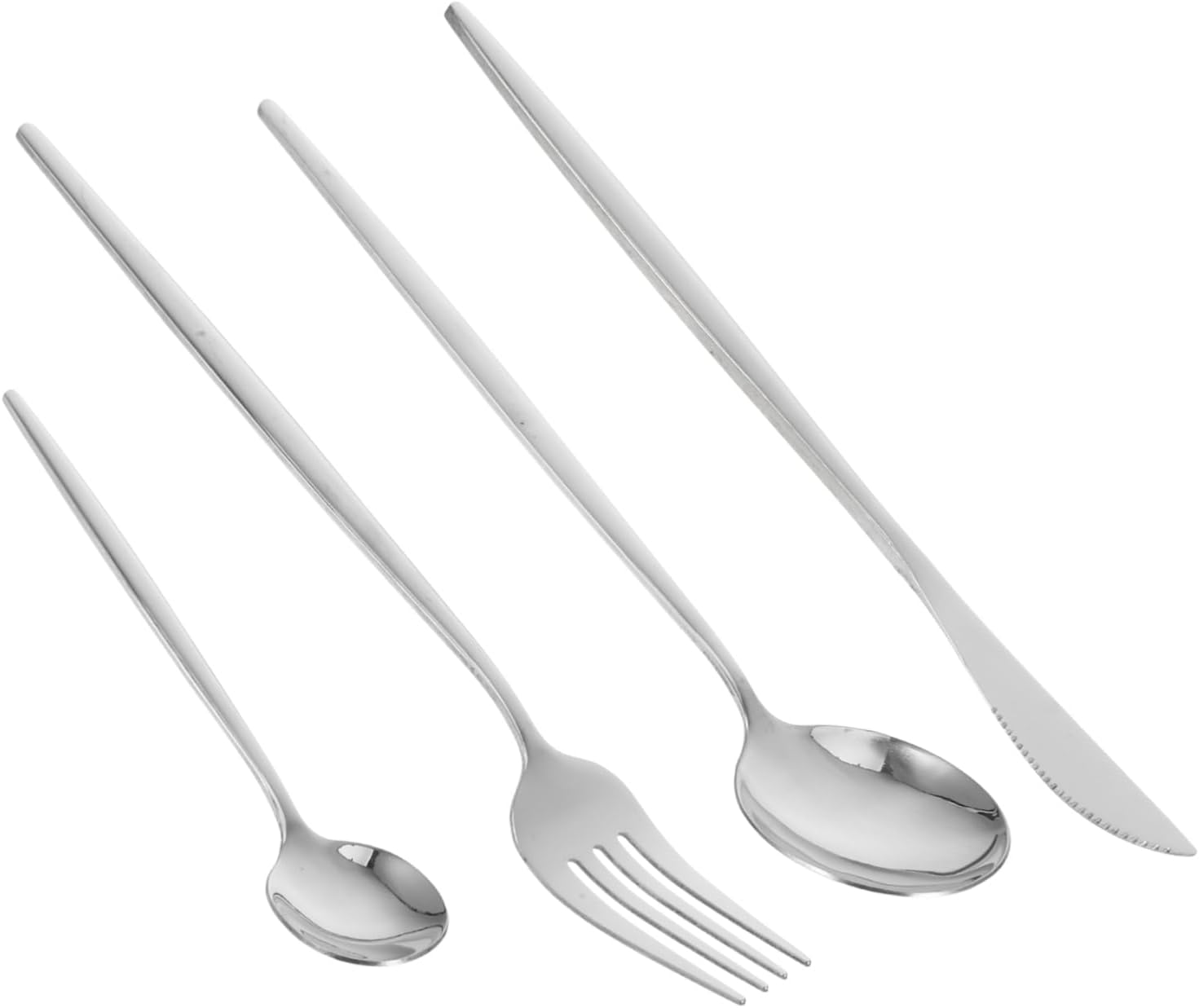GARVALON Gold Plated Fork Set 5pc Elegant Stainless Steel