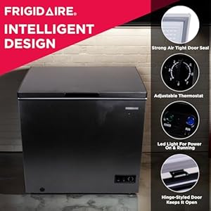   Frigidaire-EFRF70136COM-Chest-Deep-Freezer-7-Cu-Ft-Capacity-Granita-Rugged-Design-Adjustable-Thermostat-Removable-Vinyl-Coated-Wire-Basket-Easy-Defrost-Drain