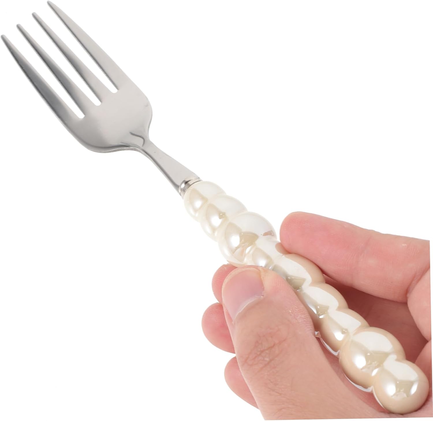 VOSAREA Pearl-Handled Steak Fork and Spoon Set