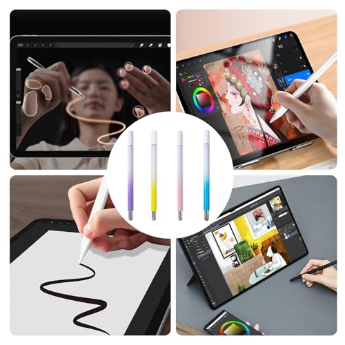 Wilgure Kapazitiver Schreibstift Universeller Schreibstift Präzisions Disc Stift Mit Feiner Spitze Und Ersatzspitze – Bild 3