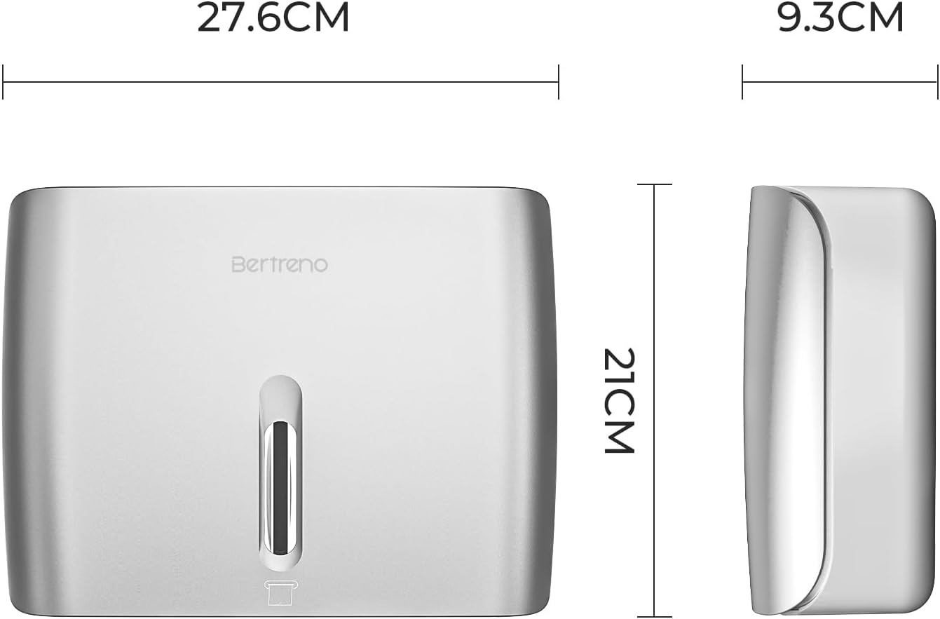 Premium Commercial Paper Towel Dispenser Wall-Mounted Space-Saving Durable Bertreno