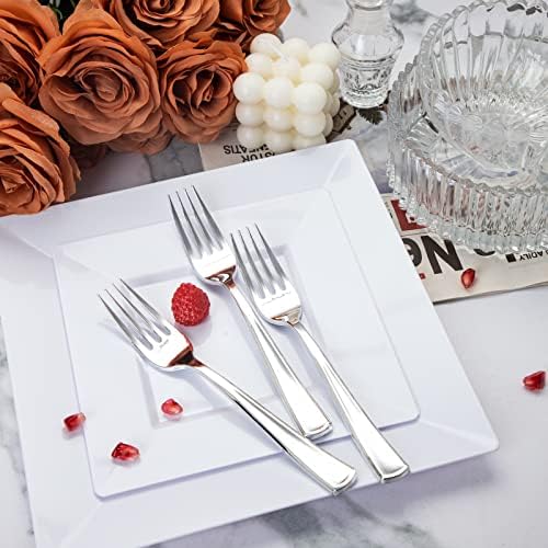 Premium Heavy-Duty Plastic Forks for Parties Events