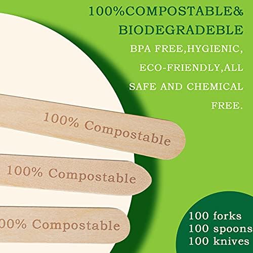 Alter Eco Wooden Forks 100_pack