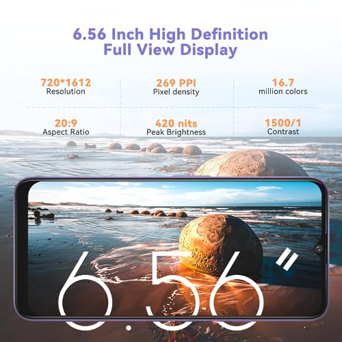 CUBOT NOTE 50 Android 13 Handy Günstig (2023) Octa-Core,16GB RAM/256GB ROM Smartphone Ohne Vertrag,4G Dual SIM Simlockfreie Handys,6,56" HD+ Display,5200mAh Akku,50MP Kamera,NFC/Fingerabdruck/OTG-Lila – Bild 4