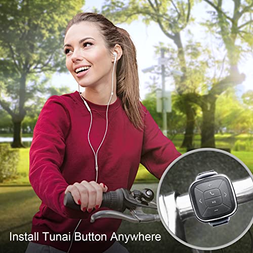 TUNAI Button- Bluetooth Fernbedienung Auto Media Button fürs Lenkrad zum Musiksteuern, Telefonieren, und mehr- kompatibel mit iPhone and Android Smartphones – Bild 4