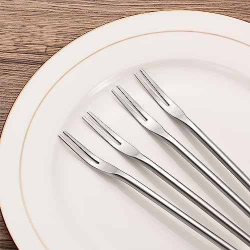 Premium 4-Piece Stainless Steel Pickle Fork Set for Kitchen Use