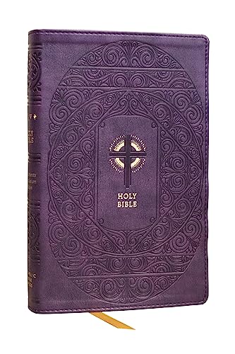 NRSVCE Sacraments of Initiation Catholic Bible, Purple Leathersoft, Comfort Print